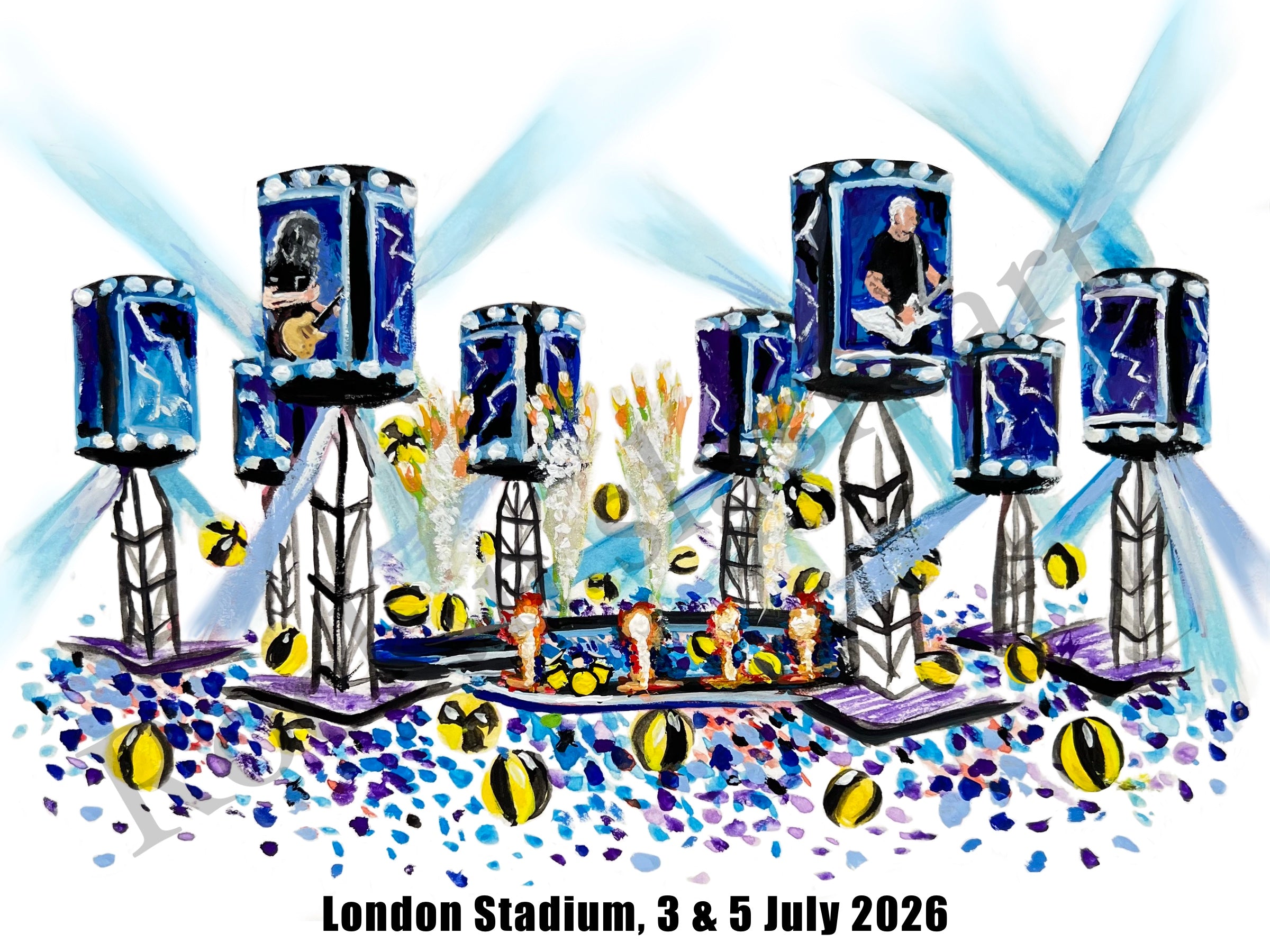 Metallica M72 (Personalised) tour print, with the place and date you saw them