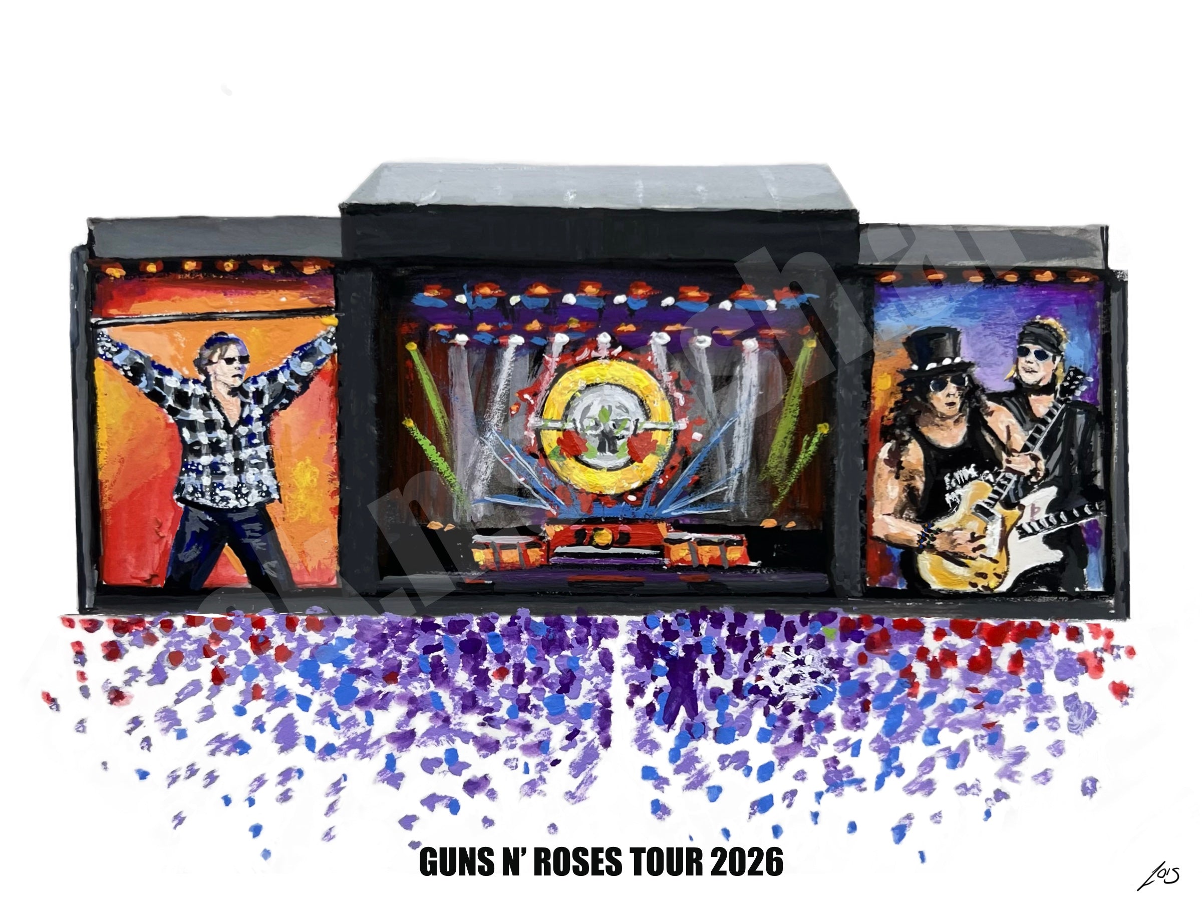 Guns N’ Roses tour 2026 print (can be personalised)