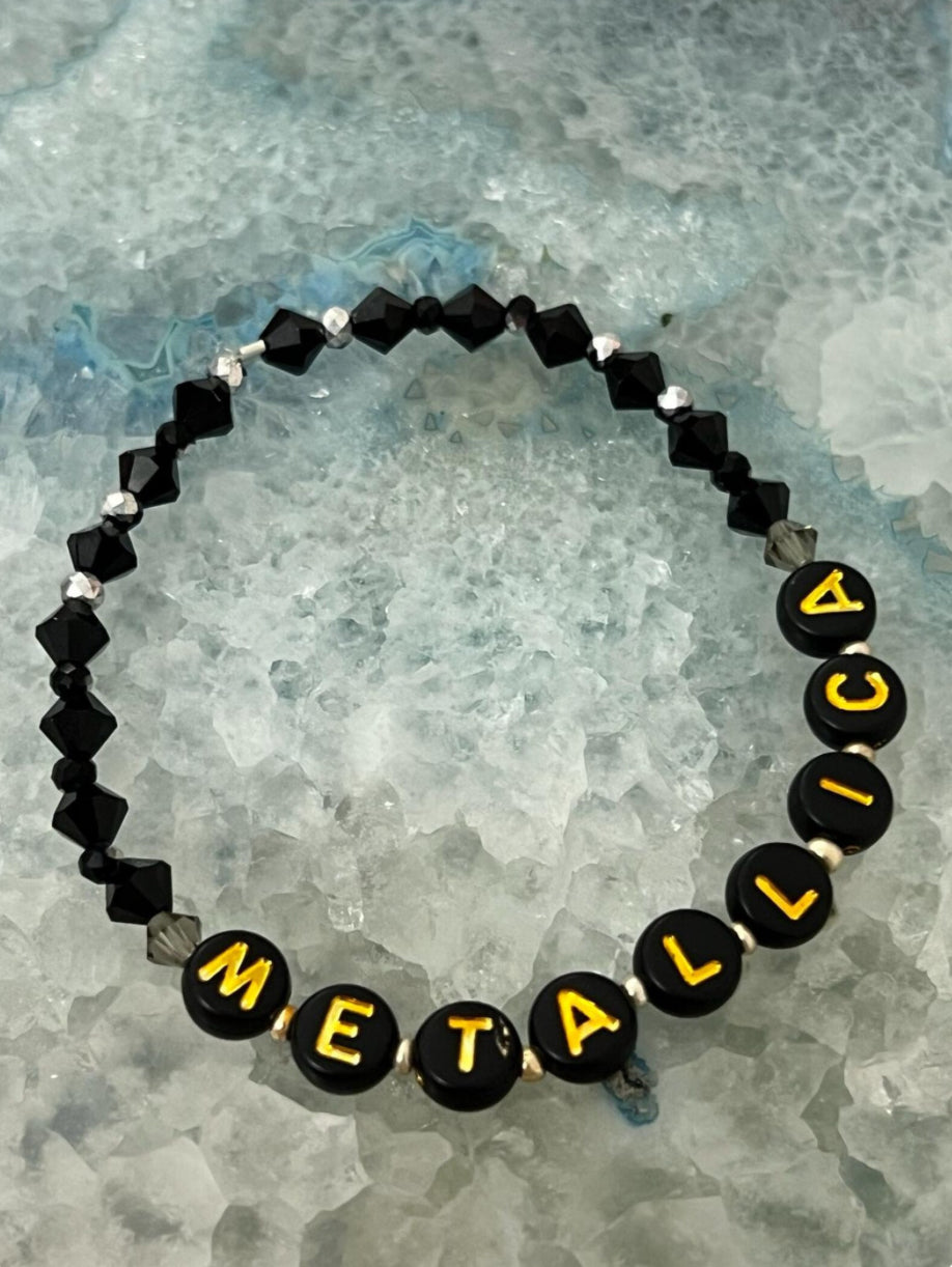 Rock band crystal bracelet