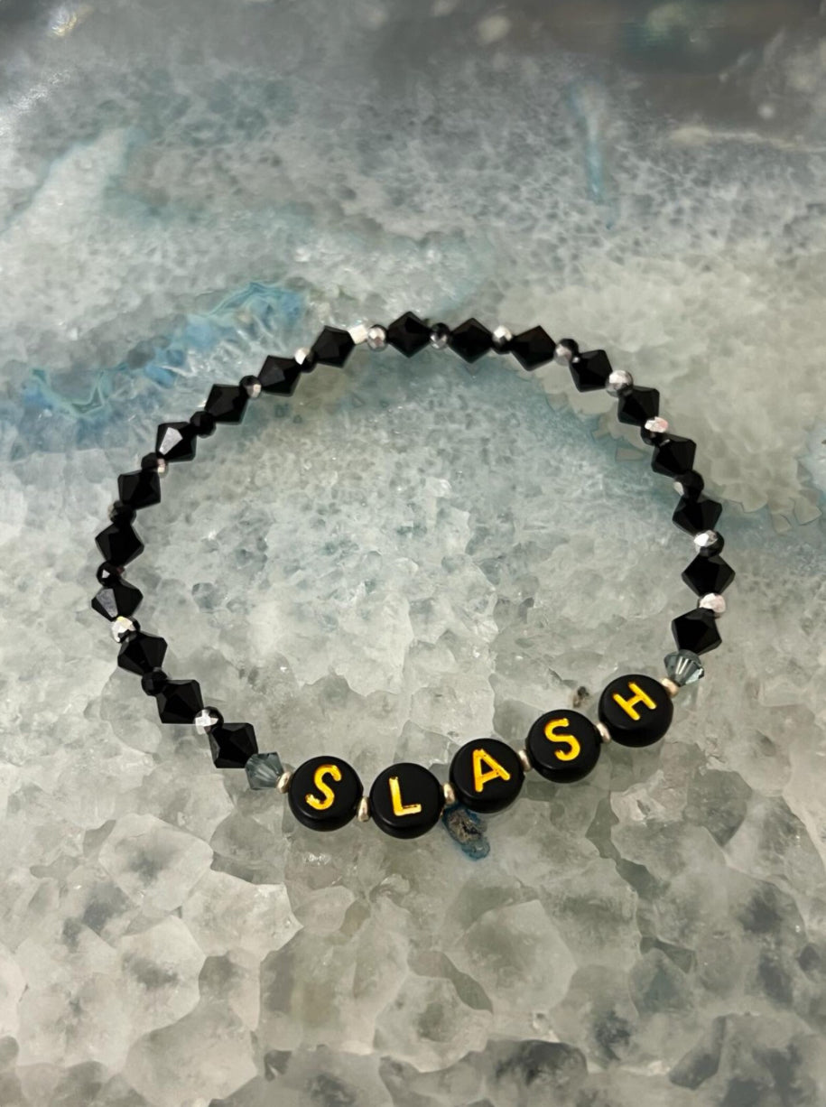 Rock band crystal bracelet