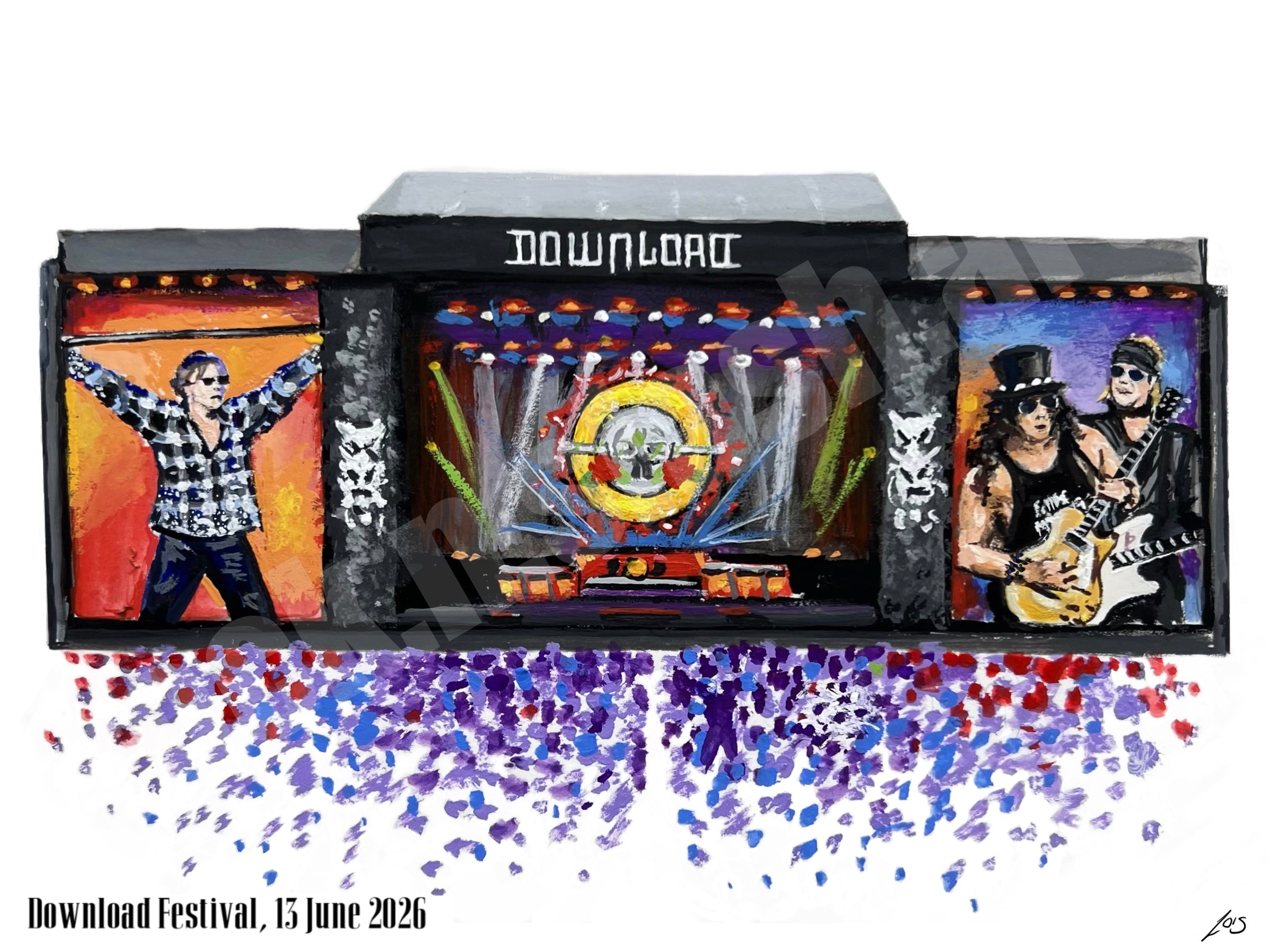Guns N’ Roses Download Festival print