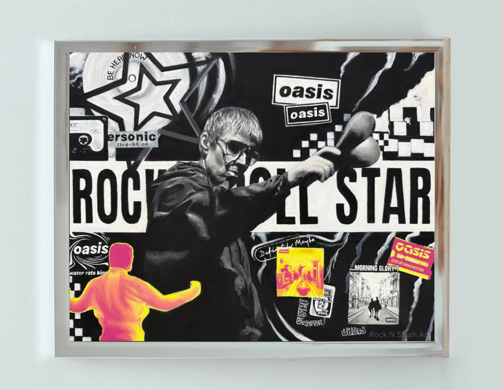 Rock N Roll Star, Oasis live 25 Art Print