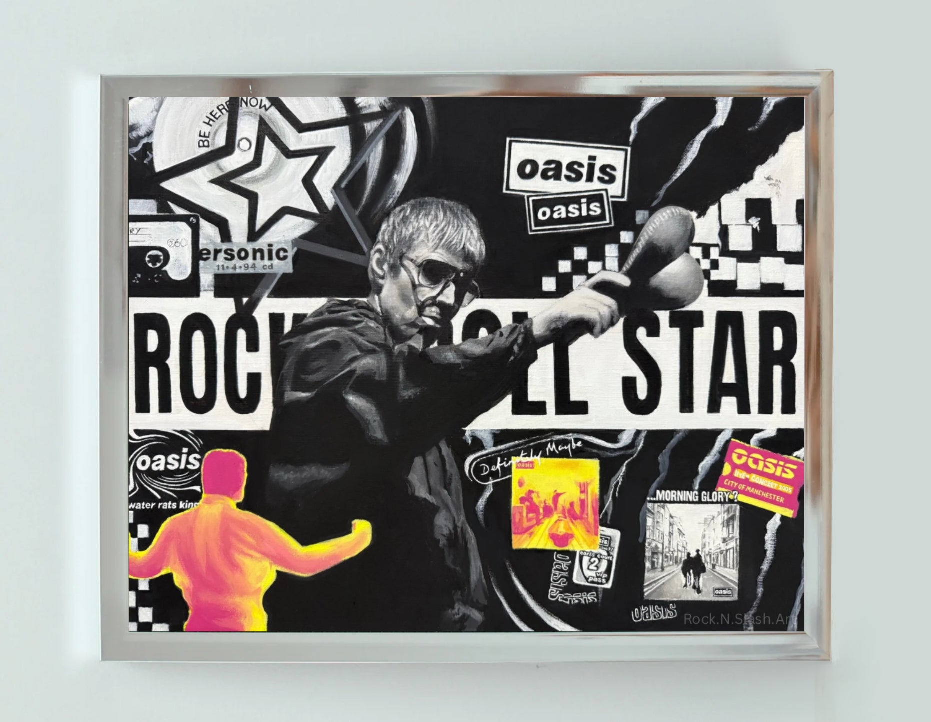 Rock N Roll Star, Oasis live 25 Art Print