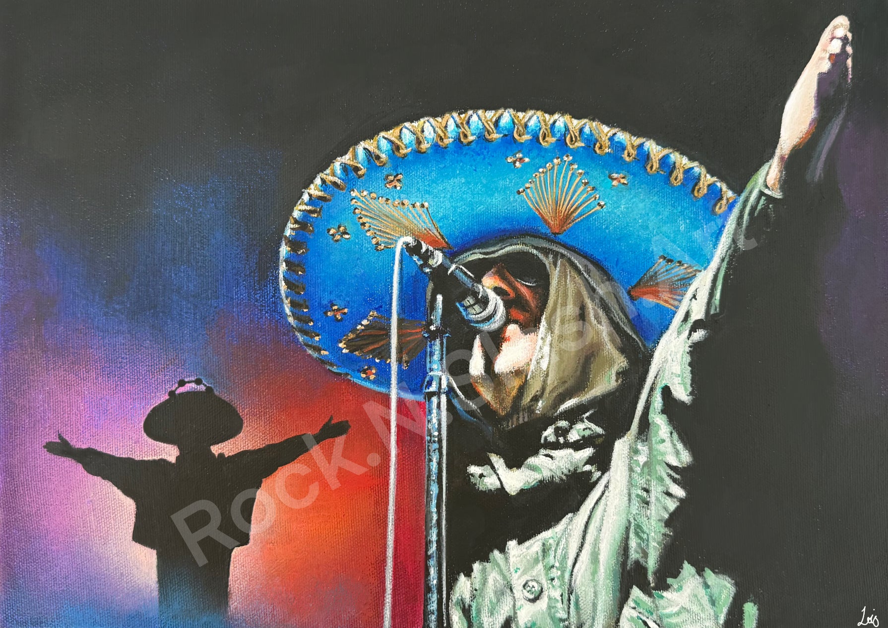 Liam Gallagher in Mexico, Oasis live 25 Art Print