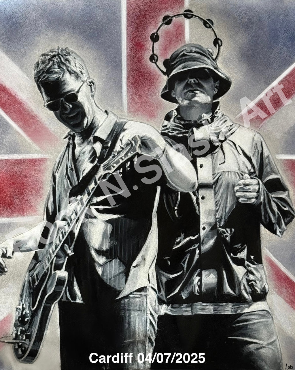 Liam & Noel, Oasis live 25 Art Print (Personalised)