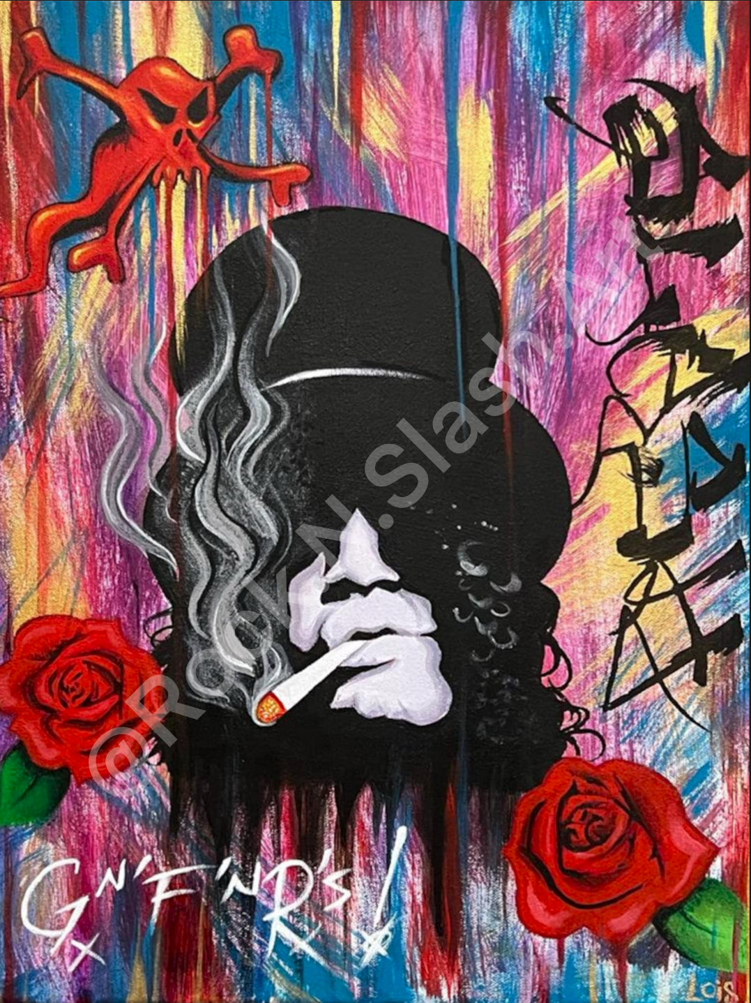 Slash, Guns N’ Roses Art Print