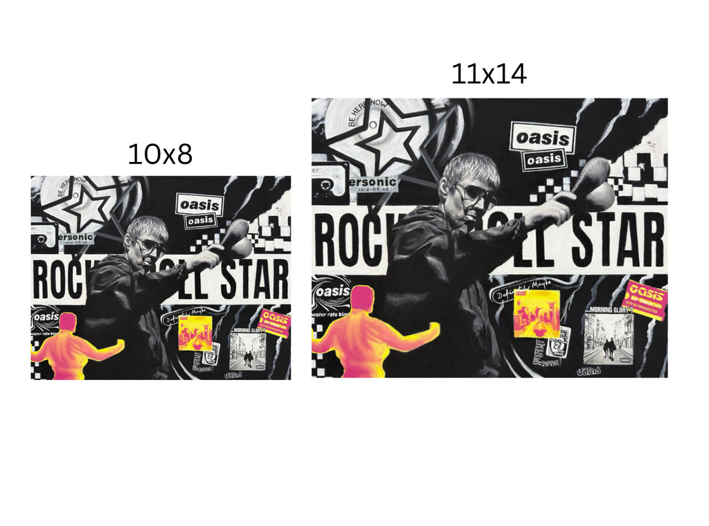 Rock N Roll Star, Oasis live 25 Art Print