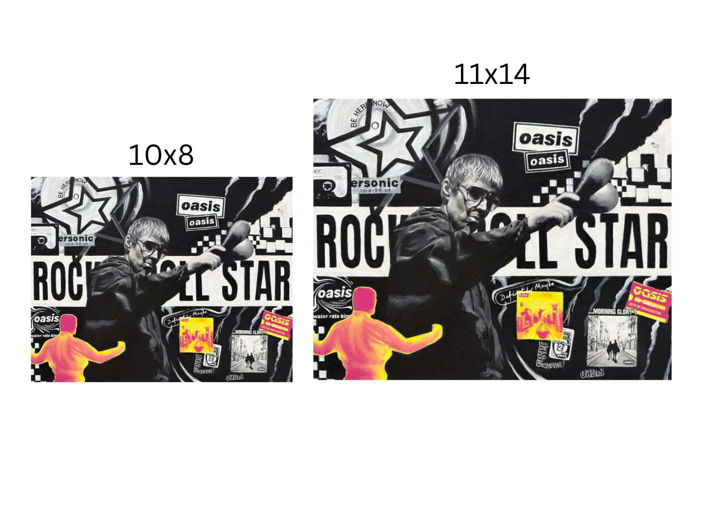 Rock N Roll Star, Oasis live 25 Art Print