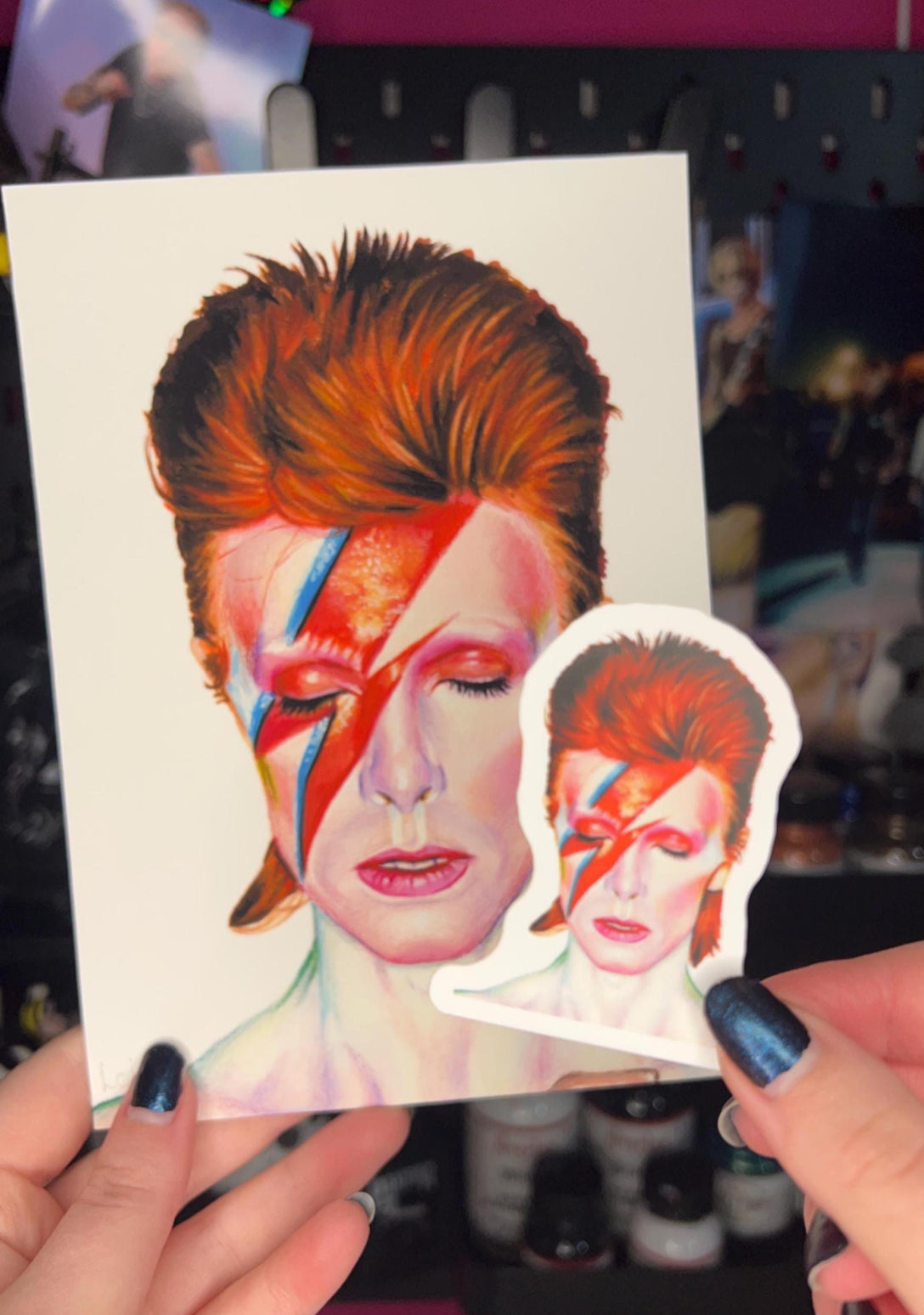 David Bowie, Aladdin Sane sticker