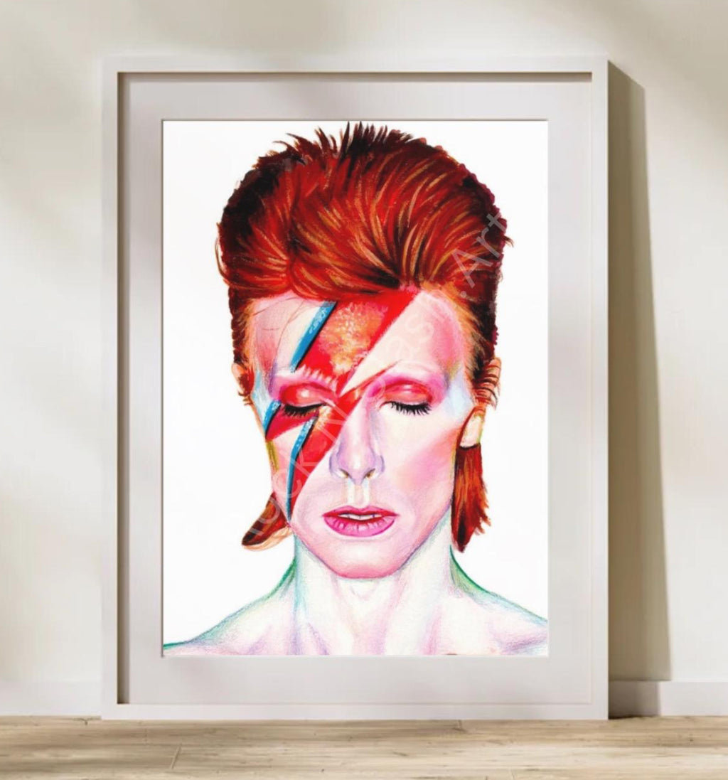 David Bowie, Aladdin Sane Art Print
